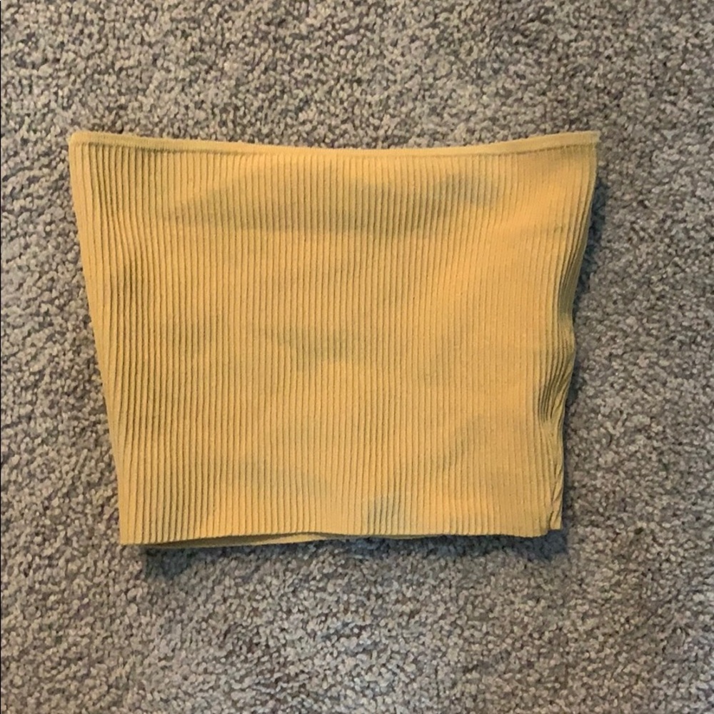 Strapless crop top